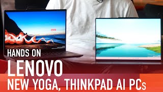 Hands On Lenovo Embraces Snapdragon X Elite CPU in New Yoga ThinkPad AI PC [upl. by Dleifyar420]