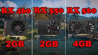 Rx 550 vs Rx 560 vs Rx 460  I7 4770  Tested in 8 New Games [upl. by Ydnirb404]