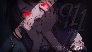 Nightcore ↬ 911 lyrics [upl. by Nobell]