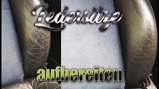 Ledersitze aufbereiten Anleitung  Colourlock Leder Fresh ToÌˆnung  Leder Risse reparieren [upl. by Alarice]