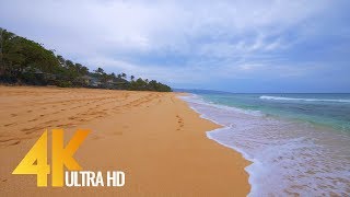 4K Virtual Walk along Sunset Beach Oahu Hawaii  2 Hours video [upl. by Eniretac]