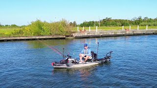 Kayak Fishing The BIGGEST RIVER In The COUNTRY Unbelievable Fishing [upl. by Addiel]