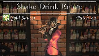 Final Fantasy XIV  Shake Drink Emote [upl. by Ntsyrk]