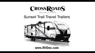 Crossroads Sunset Trail Travel Trailers [upl. by Eilrak]