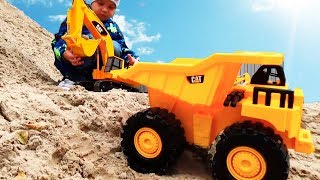 Toy Dump Trucks Construction Vehicles Excavator Trucks for kids Video for children [upl. by Yks]