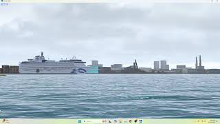 Sapphire Princess Leaving Port Everglades in VSNG [upl. by Genet259]