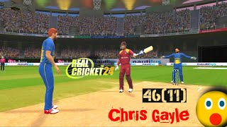 Chris Gayle Power Hitting 😱 l Real Cricket 24 l [upl. by Akimat658]