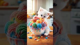 Bubble Trouble 🍦🛁 The Kitten’s Soapy Surprisecat cattales catfunny catshorts funny [upl. by Mik]