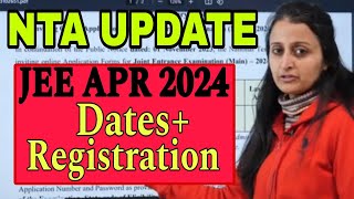 APRIL ATTEMPT DATES  Registration Opens  JEE MAINS 2024  NEHA AGRAWAL nehamamsarmy jee2024 [upl. by Alcus]