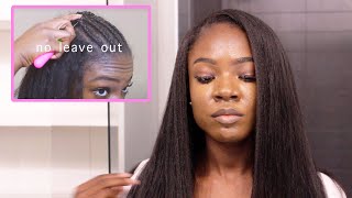 How to Do A Sew In With ZERO LEAVE OUT UNDETECTABLE Crochet Method [upl. by Marciano]