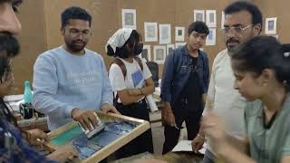 serigraphy demostration by Dr Rabi Narayan Gupta and Dr Maninder singh Dhunna part 2 [upl. by Hazlip]