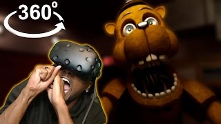 FREDDY OR CHEESY PUFF  Five Nights At Freddys Virtual Reality Experience 360° HTC Vive REACTION [upl. by Elwee]