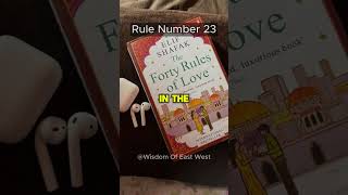 Rule No23 youtubeshorts history sprituality love book TheFortyRulesOfLove elifshafakbooks [upl. by Carson]