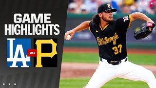 Dodgers vs Pirates Game Highlights 6424  MLB Highlights [upl. by Lida878]