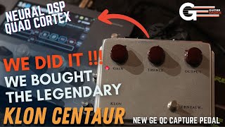 Neural DSP Quad Cortex  Capturing The Legendary Klon Centaur [upl. by Ahsyas183]