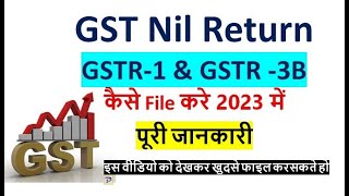 gst nil return filing in hindi  gst nil file kaise kare  gst nil return filing dilijob gst [upl. by Annovahs]