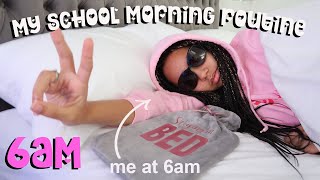 MY 6AM SCHOOL MORNING ROUTINE 2021 Realistic [upl. by Amandi]