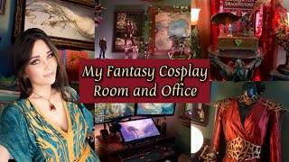 My Fantasy Cosplay Room and Office Tour [upl. by Amliv132]