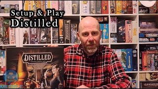 Distilled Board Game Setup and Game Play Tutorial How to Play [upl. by Ecinna]