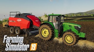 FS19  8 Elaborando Pacas de Paja  John Deere 6M Series [upl. by Olodort]