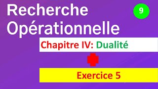 Recherche opérationnelle RO en Darija Chapitre IV Dualité  EP 9 [upl. by Nnanaej]