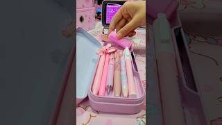 🌸💗 Pink Stationery Reorganization ASMR schoolsupplies [upl. by Pandich]