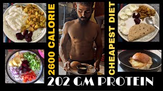 2600 Calorie Full Day of Eating  Cheapest Diet Ever [upl. by Nahttam]