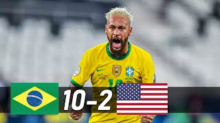 Neymar is Unstoppable Brazil vs USA 102 Full Review [upl. by Schram]