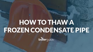 How to Thaw a Frozen Condensate Pipe [upl. by Aietal]