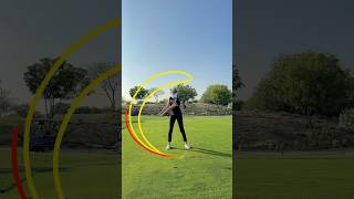 Chiara Noja golf swing in slow motion Iron then wood by Shot Tracer app 🔥 [upl. by Ieluuk61]