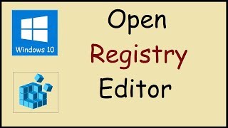 How to open the registry editor in Windows 10 [upl. by Kania]