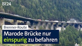 Luegbrücke Ab Januar wird es eng vor dem Brenner  Abendschau  BR24 [upl. by Naehs]