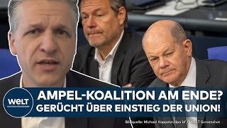 MIGRATIONSKRISE AmpelKoalition am Ende Gerücht um Einstieg der Union in Große Koalition [upl. by Curkell]