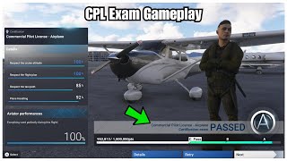 MSFS 2024  Commercial Pilot License CPL Exam Gameplay Career Mode [upl. by Mora855]