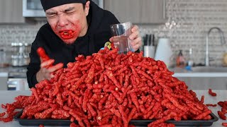 10000 Calorie FLAMIN HOT CHEETOS Challenge [upl. by Bondie]