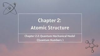 Matriculation Chemistry I Chapter 22 Quantum Numbers [upl. by Kcirdet]