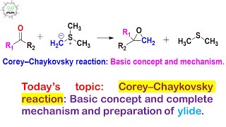 CoreyChaykovsky reaction preparation of epoxide using sulfur ylide basic concept and mechanism [upl. by Os228]