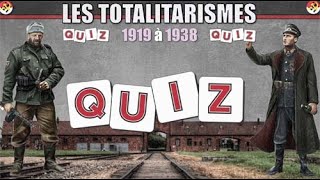 Les totalitarismes  Quiz [upl. by Nylzor]