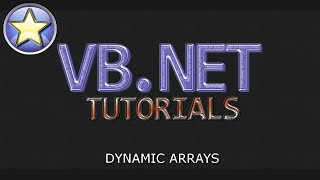 VBNET Tutorial  Dynamic Arrays Visual Basic NET [upl. by Dazraf]