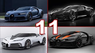 11 Bugatti Chiron Versions  Specs prices units and information [upl. by Intisar762]