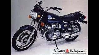 1982 SUZUKI GS1100 GK START AND TEST DRIVE [upl. by Ahsehyt625]