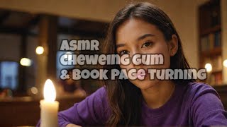 ASMR Chewing gum mouth sounds amp page turning  No talking [upl. by Lertsek]