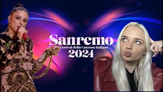 REACTION ITALY ANGELINA MANGO “La Noia” Sanremo2024 🇮🇹 [upl. by Anitsyrhk]