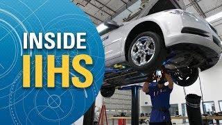 Inside IIHS Preparing for a crash test [upl. by Nassi]