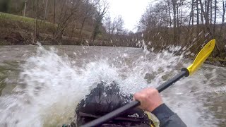 Belgium 20221230 Packrafting Ourthe Barvaux  Hamoir [upl. by Dde]