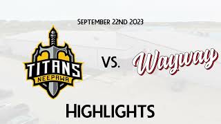 HIGHLIGHTS  Neepawa Titans  Waywayseecappo Wolverines  Sept 22 2023 [upl. by Fernanda]