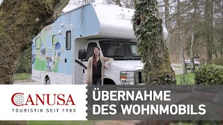 CANUSA erklärt Wie übernehme ich ein Wohnmobil in Kanada oder den USA  CANUSA [upl. by Relyuhcs]