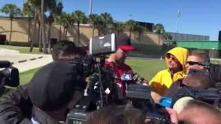 Sights and Sounds Cardinals Spring Training Feb 19 2015 [upl. by Renrew]