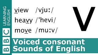 English Pronunciation 👄 Voiced Consonant  v  view heavy and move [upl. by Gilpin]