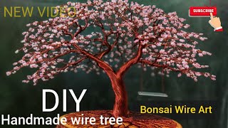 Cherry Blossom wire tree tutorial [upl. by Warfold]